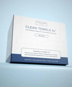 Clean Towels® Original XL 50 Dermatologist-approved single use face